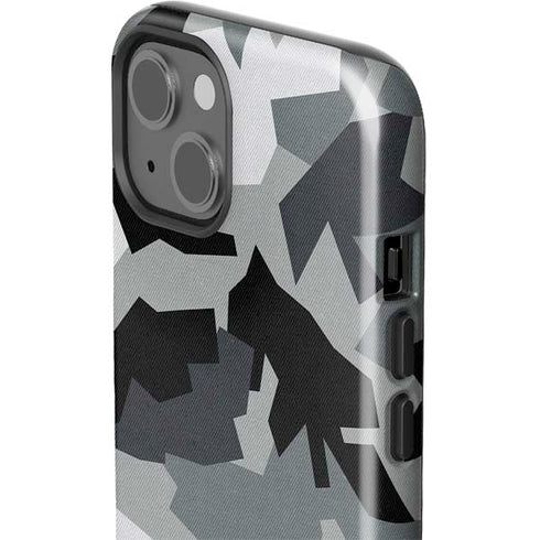 Urban Camouflage Black iPhone 15 Impact Case